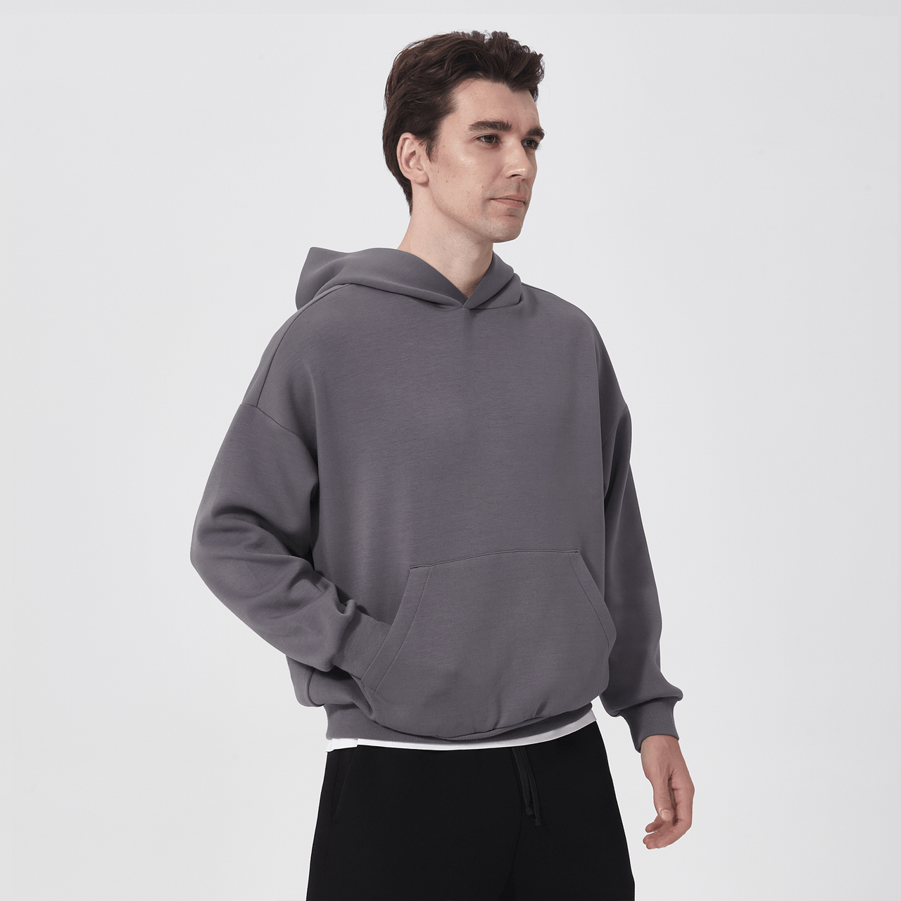 Elevated Drawstring Hoodie with Luxe Texture main image 0